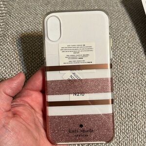 Kate Spade iPhone X case glitter